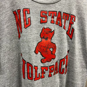 Vintage 70s Russell Athletic NC State Wolfpack USA Made College T-Shirt XL Sport thumbnail 2