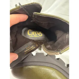 Circus By Sam Edelman Women's Platform Ankle Moss Moto Boots‎ Green Size 5M thumbnail 8