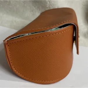 Tory Burch Orange Gold Logo Sunglasses Case Hard Sided thumbnail 4