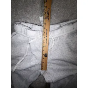 missguided wide leg sweatpants foldover waist band m Ash Heather Gray thumbnail 9