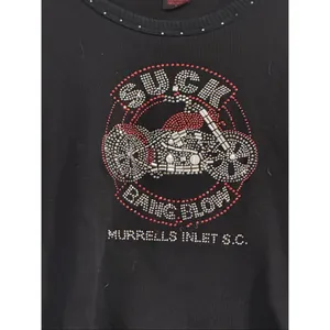 Vintage motorcycle beaded tank top suck bang blow bar in South Carolina L thumbnail 2