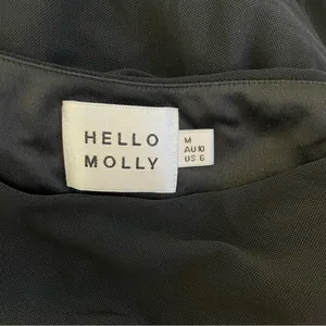 Hello Molly Black One-Shoulder Ruched Midi Dress thumbnail 6