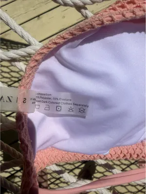 ZAFUL Women Triangle String Two Piece Bikini  Tie Shell thumbnail 6