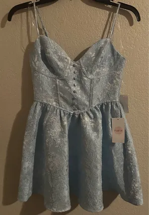 Midnight Doll Blue mini dress thumbnail 1