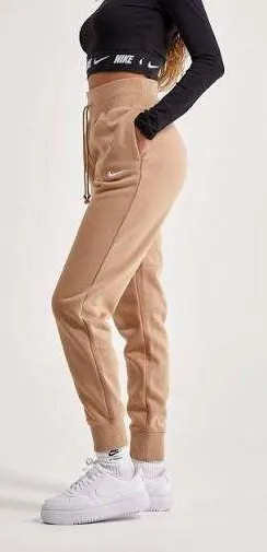 Nike Sweatpants Sportswear Phoenix Fleece Joggers Women's XS Tan DQ5688-200 thumbnail 1