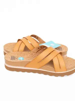 REEF - Cushion Bloom Hi Natural Platform Slide Sandals thumbnail 4