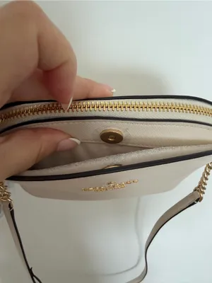 kate spade Cream Leather Dome Crossbody with Gold Chain thumbnail 6