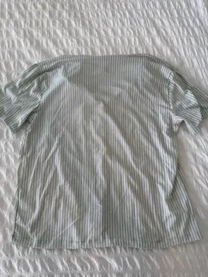 Kohl's Green Striped PJ Set thumbnail 5