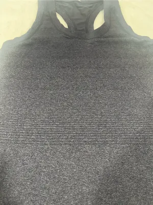 Heathered Charcoal Gray Racerback Athletic Tank Top Size undefined thumbnail 5