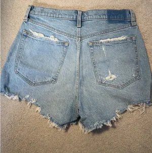 Abercrombie & Fitch Light Blue Distressed Denim Shorts thumbnail 3