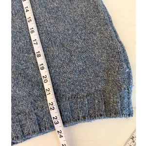 LL Bean Womens Blue Wool V-Neck Sweater Made in Scotland DC74‎ Medium thumbnail 8