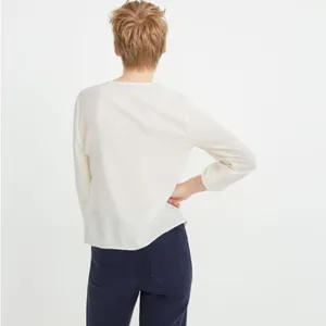 Madewell Cream‎ V-Neck Blouse thumbnail 3