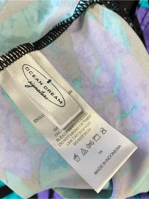 OCEAN DREAMS Tropical Tankini Top Blue Size 14 thumbnail 6