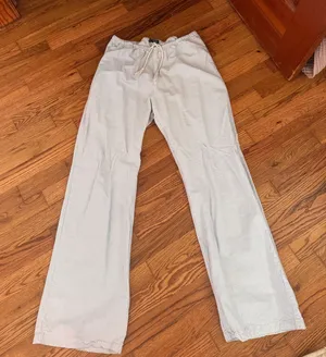 Brandy Melville Pants Striped Blue White thumbnail 1
