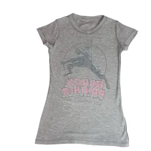 Marvel Black Panther Graphic Tee XS Gray Short Cap Sleeve Fitted thumbnail 3