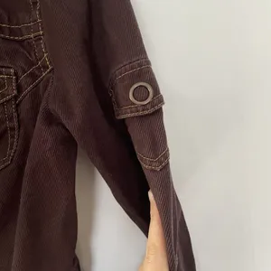 cAbi‎ chocolate brown corduroy denim jacket vintage pockets XS cotton spandex thumbnail 7