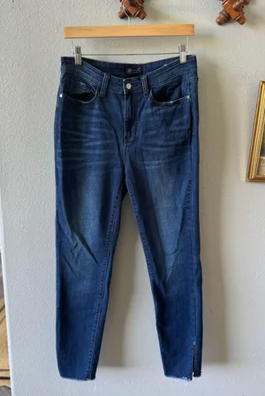 Judy Blue Skinny Jeans Ankle Slit thumbnail 1