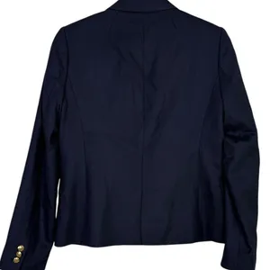 J. Crew Schoolboy Long Sleeve Wool Blend Lined Gold Buttons Blazer 4 Navy Blue thumbnail 14
