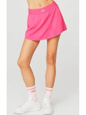 Alo Match Point Tennis Skirt Pink Fuchsia Hot Yoga Exercise Sports Shorts Skort thumbnail 5