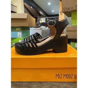 Miz Mooz Leather Heeled‎ Sandals Graciela Black Size 36 US 5.5-6 thumbnail 3