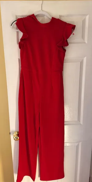 Brand New Red Francesca’s Jumpsuit thumbnail 1