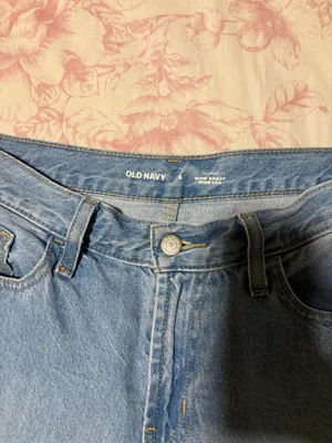 Old navy mid rise WOW baggy wide leg blue jeans thumbnail 2