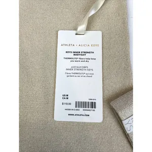Athleta M Alicia Keys Inner Strength Merino Wool Bodysuit Chantilly Cream Medium thumbnail 10