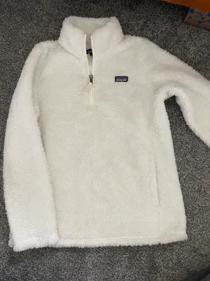 Patagonia White Fuzzy Quarter Zip thumbnail 1