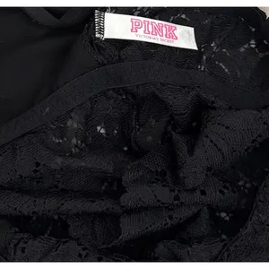 PINK Victoria's Secret Black Whimsygoth Lace Adjustable Bralette Tank Medium thumbnail 3