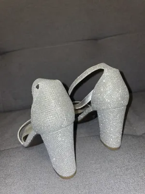 Worthington Sparkly Silver Heels thumbnail 3