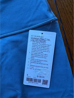 Lululemon Align High Rise 25” No Line, Steel Blue Size 8 NWT thumbnail 4