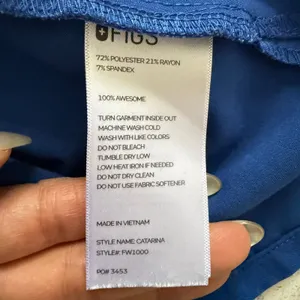 Figs FIONx Catarina One-Pocket Scrub Top Classic Fit V-Neck Blue Medical Sz XS thumbnail 7