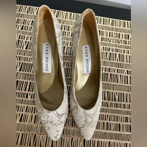 Vintage Evan Picone Snakeskin‎ Pumps Size 9 thumbnail 5