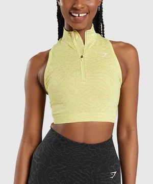 Gymshark Adapt Animal Seamless Crop 1/2 Zip thumbnail 1