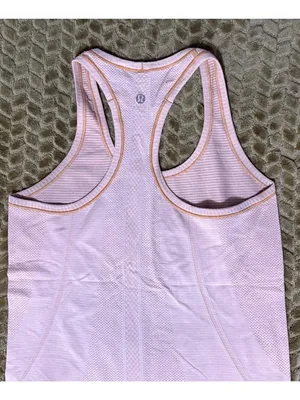 Lululemon Swiftly Tech Racerback Tank Coral Pink Anti-Stink Seamless Run Top 6 thumbnail 5