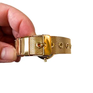 Time and Tru Gold Floral Watch Adjustable Faux Gold Bracelet Feminine Chic Y2K thumbnail 5