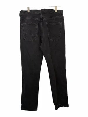 Free People Black Slim Straight Distressed Jeans thumbnail 3