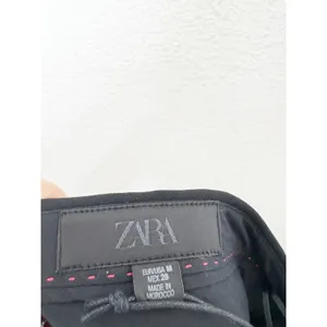 Zara Tuxedo Pencil Skirt Medium Black Satin Cumber-bun Cocktail Office Siren thumbnail 9