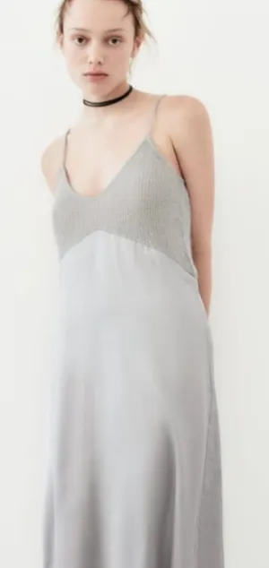 Zara New COMBINATION‎ KNIT DRESS thumbnail 1