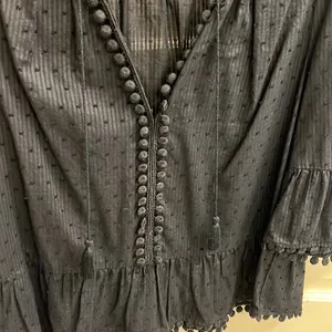 Madewell Peekaboo Pom-pom Top-Black thumbnail 5