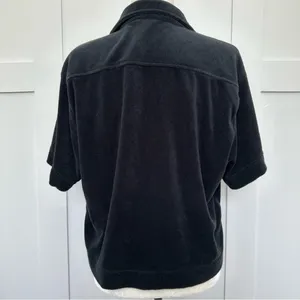 Fabletics Island Terry Cloth Boxy Button Up Shirt thumbnail 4
