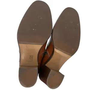 J. Crew Women's Leather Ankle Boots‎ Brown Buckle Block Heel Side Zip Size 7.5 thumbnail 12