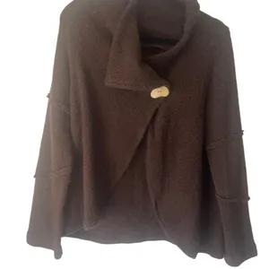 True Grit Women's Size Large Brown Chunky Button Hippie‎ Knit Sweater thumbnail 7