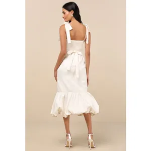 NWT Lulus Silvia Ivory Floral Jacquard Trumpet Midi Dress Banquet Wedding Sz XS thumbnail 3