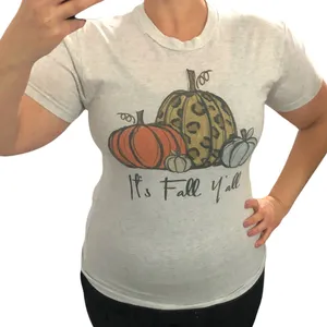 Next Level "It's Fall Y'all" (XS) Pumpkin Autumn Halloween Thanksgiving Printed Tee thumbnail 2