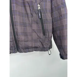 Free Country Jacket Womens M Purple Plaid Plush Lined Ski Snowboard Softshell‎ thumbnail 2