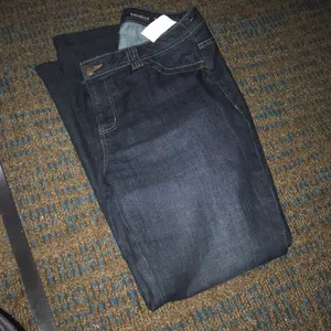 Avenue classic boot cut dark wash denim sized 14 tall thumbnail 7