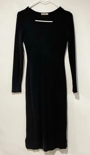 Marine Layer Women’s Black Long Sleeve Midi Dress Size S thumbnail 1