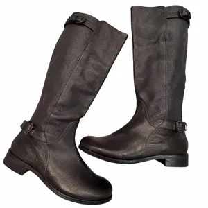 J. Crew Black Pebbled Leather Emmett Tall Boots 7.5 thumbnail 6