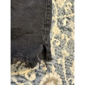 Abercrombie and Fitch High-rise Mom Jean Shorts Black Denim Curve Love Size 27/4 thumbnail 3